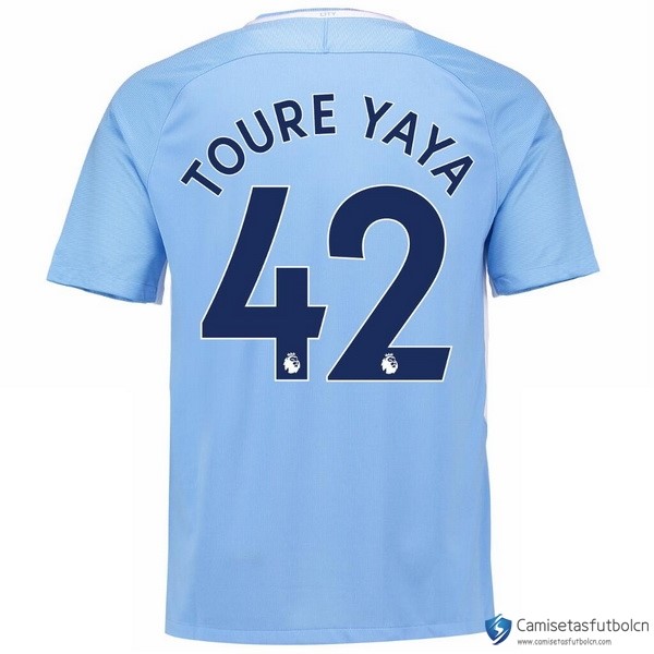 Camiseta Manchester City Primera equipo Toure Yaya 2017-18